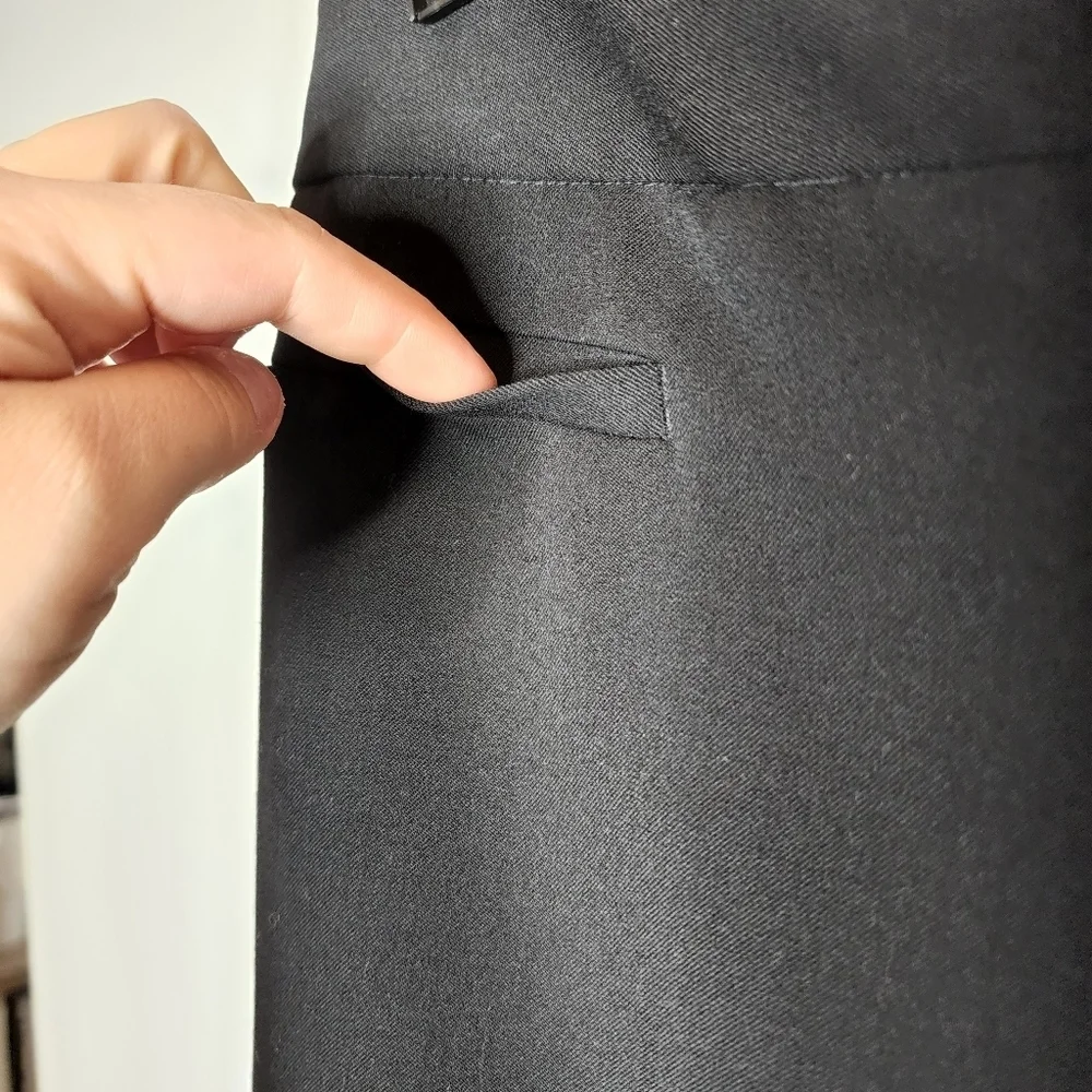 Lafayette 148 Wool‎ Black Trouser Pants Size 6